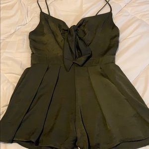 Gianni Bini Olive Green Romper size M